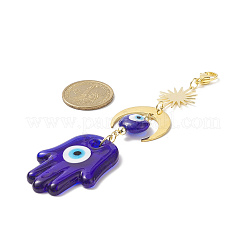 Кулон лэмпворк ручной работы от сглаза HJEW-JM00912-04