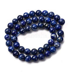 Нитки бусины из натурального ляписа-лазури G-A276-A05-8mm