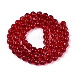 Chapelets de perles en verre transparent&nbsp;GLAA-R095-10mm-38