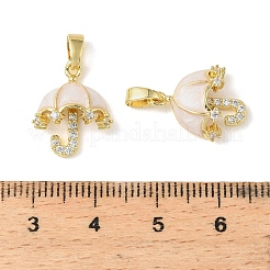 Латунные микро проложить кубического циркония подвески&nbsp;KK-A290-05G-01