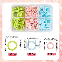 Пластиковые круглые кольца&nbsp;FIND-CP0003-12B