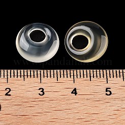 Плоские круглые подвески из натурального белого халцедона&nbsp;G-P537-03A