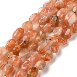 Натуральный Sunstone бисер пряди&nbsp;G-L608-A04-02