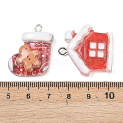 Рождественские подвески из прозрачной смолы RESI-I350-02