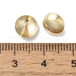 真鍮製ペンダントベイル  鉛フリー＆カドミウムフリー  24KGP本金メッキ  8x5.5mm&nbsp;KK-K383-13G