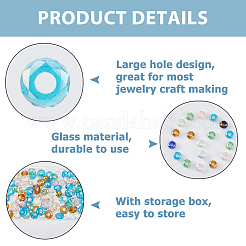 Стеклянные шампала бусины&nbsp;FIND-HS0001-24A