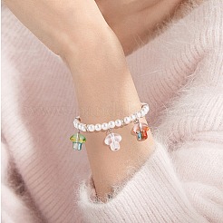 96шт 8 цвета прозрачные стеклянные бусины&nbsp;GLAA-SZ0001-92