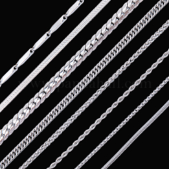 8 шт. 8 комплекта цепочек из нержавеющей стали&nbsp;NJEW-SC0001-61