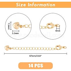 14 шт. латунный удлинитель цепи KK-FH0004-87