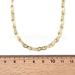Цепочки из двух звеньев латуни толщиной 4 мм для женщин и мужчин NJEW-F355-02G