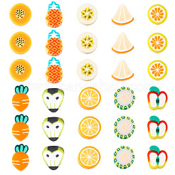 100шт 10 стиля ручной работы бусины из полимерной глины&nbsp;FIND-TA0006-12