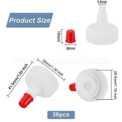 Tappo beccuccio per bottiglia di plastica con punta sigillante rossa&nbsp;LS-FIND-WH0191-09
