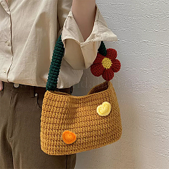 14個 14色ハート型ハンドメイドかぎ針編みコットンアップリケ  装飾アクセサリー  diyの裁縫工芸品の装飾用  ミックスカラー  29~34x35~38x3~3.5mm  1pc /カラー&nbsp;AJEW-FG0002-48