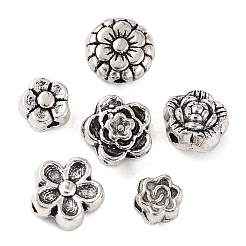 120 шт. 6 стильные бусины из сплава в тибетском стиле TIBE-YW0001-26