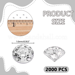 Cabochons en zircone cubique&nbsp;ZIRC-HY0001-20A