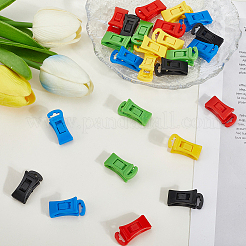 25шт. 5-х цветные пластиковые ветрозащитные клипсы&nbsp;AJEW-CN0004-85