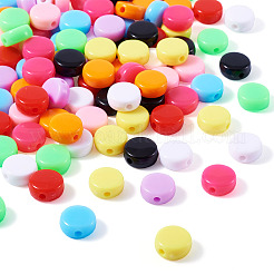 100pcs 10 Farben undurchsichtige Acrylperlen&nbsp;OACR-TA0003-09