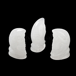 Figurines de crâne de guérison sculptées en cristal de quartz naturel&nbsp;G-H288-04-10