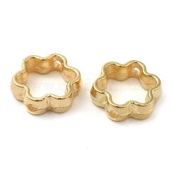 CCBプラスチックビーズフレーム  ゴールドカラー  12x11.5x3.5mm  穴：1.6mm&nbsp;CCB-H001-01E-G