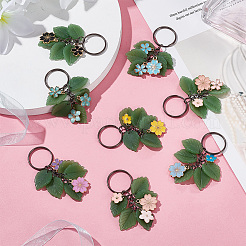 Брелок с подвеской из сплава эмали и стекла KEYC-AB00014