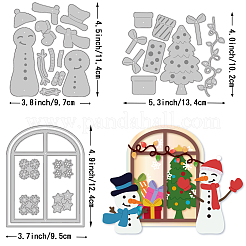 Découpe en acier au carbone de Noël meurt pochoirs&nbsp;DIY-WH0309-1238