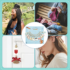 Маркеры петель подвеска из сплава эмали для овец и крупного рогатого скота HJEW-AB00243