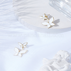 1 пара серег-гвоздиков из сплава с эмалью&nbsp;EJEW-LP0008-037