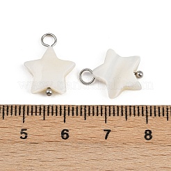 Подвески в форме звезд из натуральных ракушек STAS-D378-35P