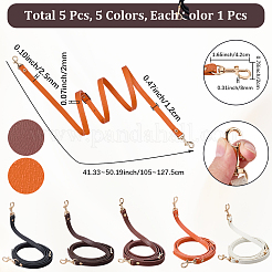 5 Stück 5 Stile PU-Leder-Schultergurt&nbsp;FIND-CL0001-67B