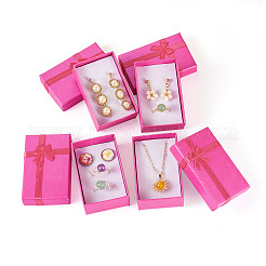 Картонные подарочные коробки для хранения ювелирных изделий для сережек и колец CON-TAC0004-14