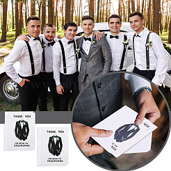 12 Stück Papier-Dankeskarte zur Hochzeit&nbsp;AJEW-GA0010-04