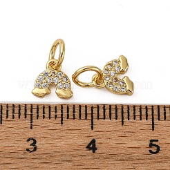 Латунные микро проложить кубического циркония подвески KK-P308-40G