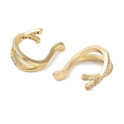 Серьги-манжеты из циркония EJEW-E310-06G