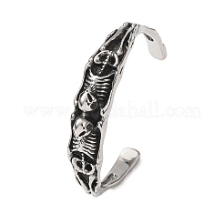 Skelettierte Armreifen aus Edelstahl 304 für Damen&nbsp;BJEW-C148-07AS