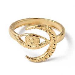 Ионное покрытие (ip) нержавеющая сталь 304 открытая манжета кольцо поиск X-RJEW-C046-05G