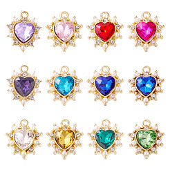 24 шт. 12 подвески из золотого сплава в разных стилях FIND-TA0006-64