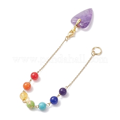 4 шт. маятники для биолокации в форме сердца из натурального обсидиана PALLOY-JF04566