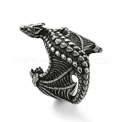 Открытые манжетные кольца из хирургической нержавеющей стали 316 RJEW-R019-01AS-01