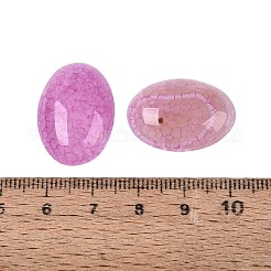 Gefärbte natürliche Feuer-Crackle-Achat-Cabochons&nbsp;G-Q957-02B-01-18x25