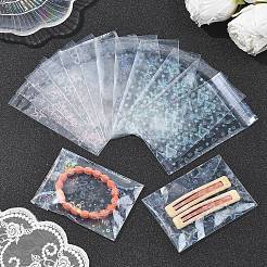 レーザーOPPプラスチックバッグ60個、3スタイル  長方形セロファンバッグ  ジュエリーパッキング用  混合図形  11x6.5x0.01cm  20個/スタイル&nbsp;ABAG-YW0001-20