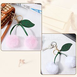1 pz decorazioni pendenti in peluche di ciliegio&nbsp;HJEW-SZ0001-40I