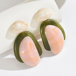 Pendientes colgantes de resina para mujer&nbsp;WG8231B-01