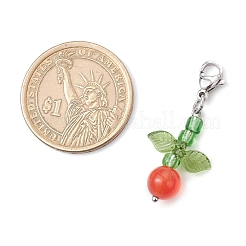 9 шт. круглые подвески в виде кошачьего глаза HJEW-JM03553