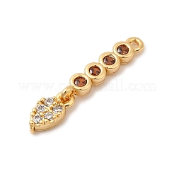 Латунные микро проложить кубического циркония подвески&nbsp;KK-P340-13G-01