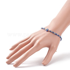 Браслет из бисера из смолы и стеклянных семян для женщин&nbsp;BJEW-JB08560