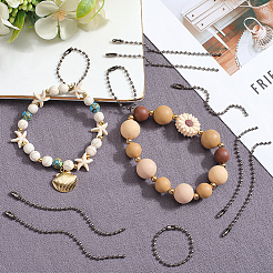 100 шт. стальные шариковые цепи для цепочек ценников FIND-SP0002-58B