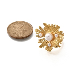 Кольца-манжеты с цветком из нержавеющей стали 304 для женщин&nbsp;LS-STAS-Z108-04G