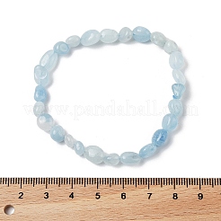 Браслеты из натурального аквамаринового бисера&nbsp;X-BJEW-K213-54