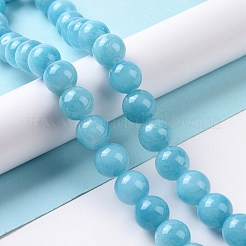 Chapelets de perles rondes en jade de Mashan naturelle&nbsp;G-D263-12mm-XS20