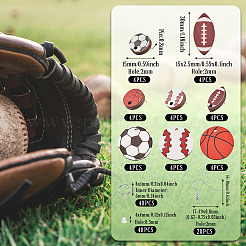 Набор для изготовления сережек на спортивную тему своими руками&nbsp;DIY-TA0006-10